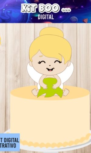 Arquivo Topo De Bolo - Sininho Tinker Bell Cute