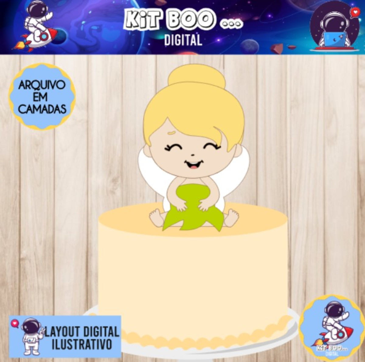 Arquivo Topo De Bolo - Sininho Tinker Bell Cute