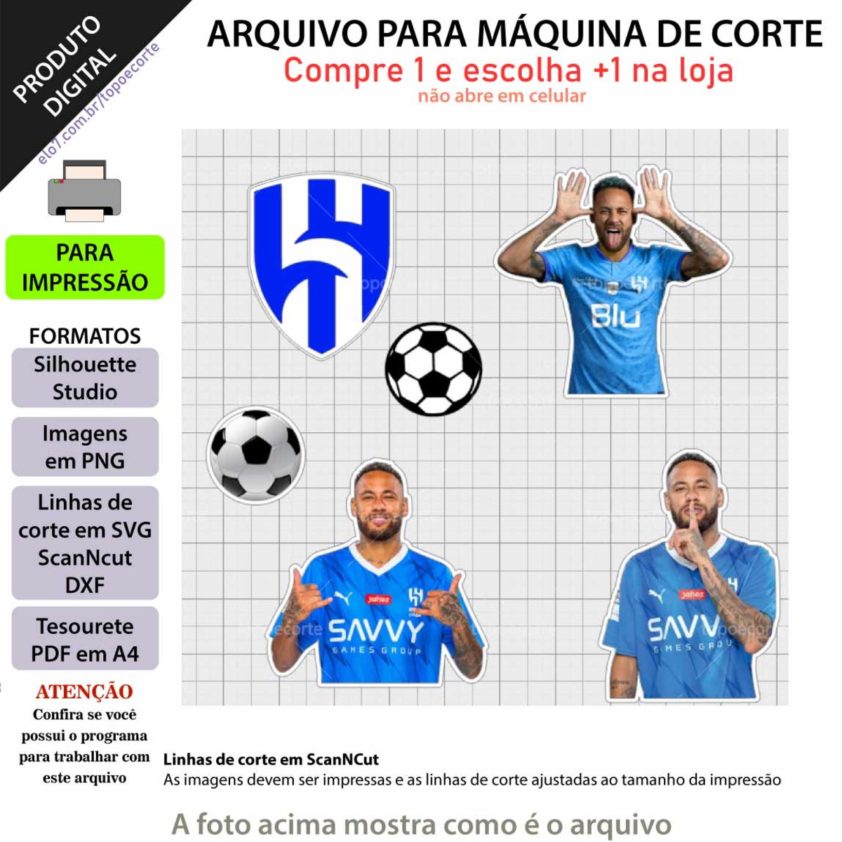 Arquivo Topo de Bolo Time Al Hilal +1 Arquivo da Loja