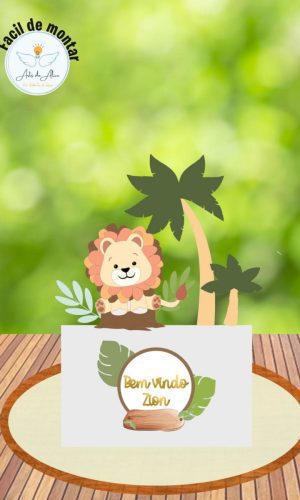 arquivo topo leãozinho cute em camadas