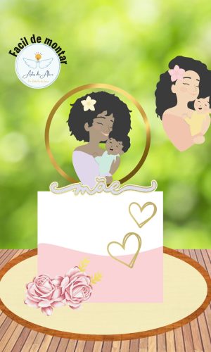 Arquivo Topo Mulher Mãe Afro em Camadas