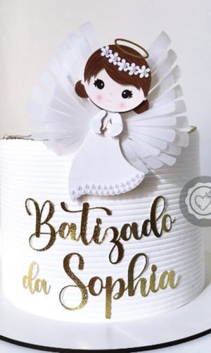 Arquivos de Corte Topo Batizado Anjinho