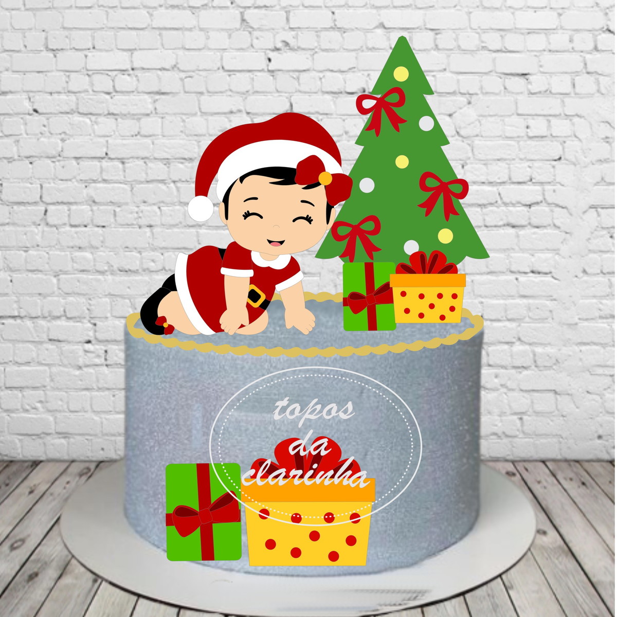 Arquivos de Corte Topo de Bolo Baby Natal Camada