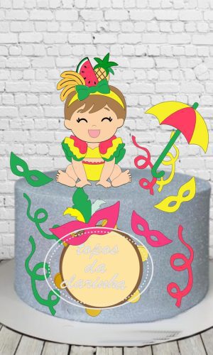 Arquivos de Corte Topo de Bolo Carnaval Baby Camada