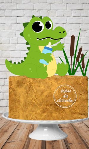 ARQUIVOS DE CORTE TOPO DE BOLO CROCODILO CAMADA