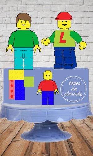 Arquivos de Corte Topo de Bolo Lego Camada