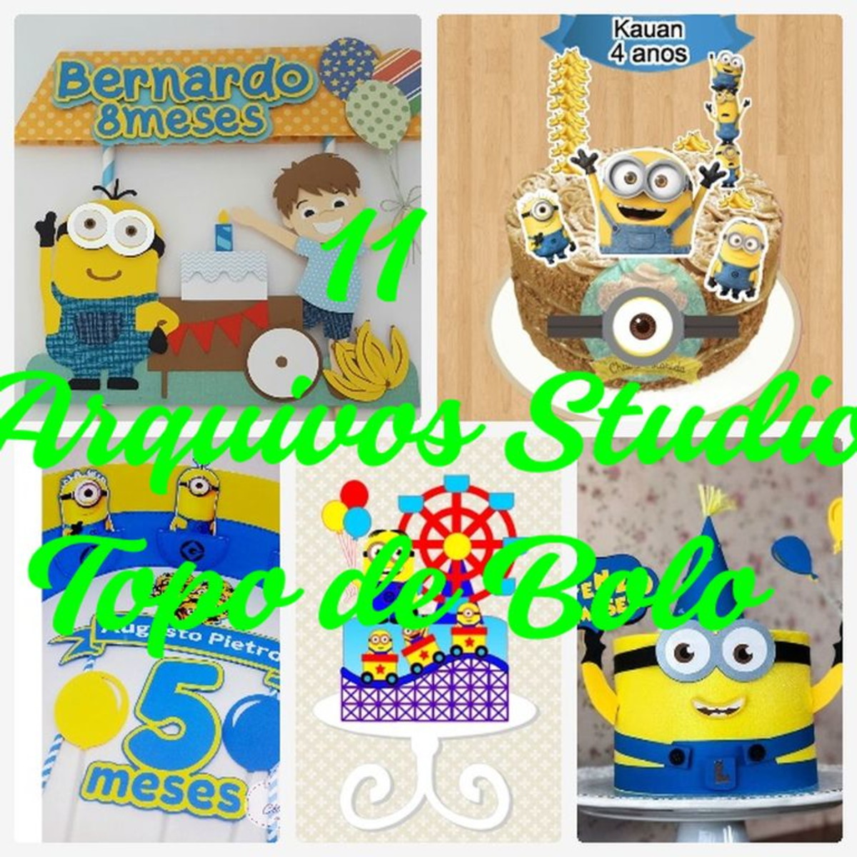 Arquivos de Corte Topo de Bolo - Minions