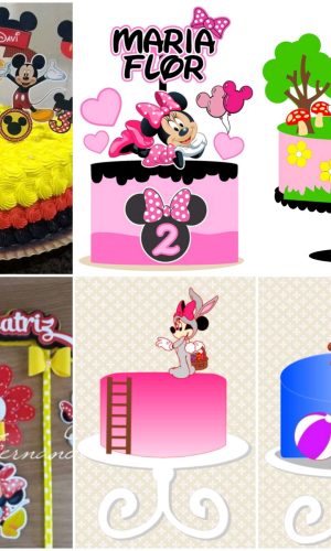 ARQUIVOS DE CORTE TOPO DE BOLO Minnie