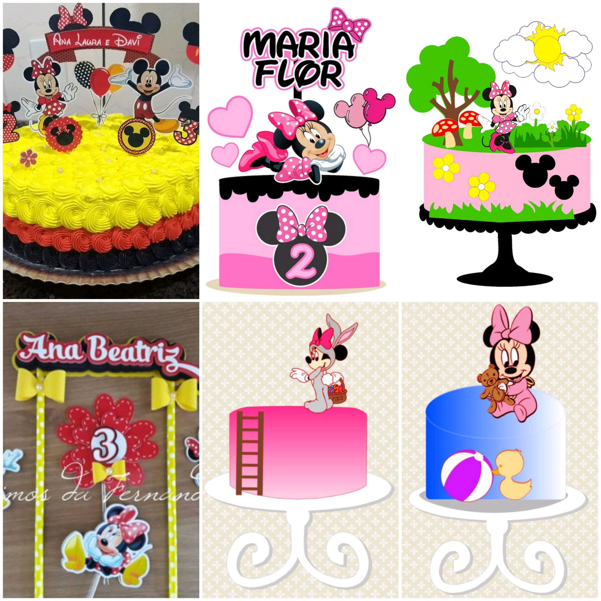 ARQUIVOS DE CORTE TOPO DE BOLO Minnie
