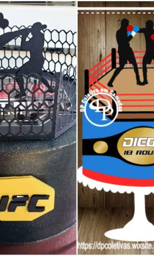 ARQUIVOS DE CORTE TOPOs DE BOLO octógono ufc
