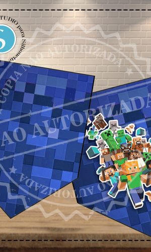 BANDEIROLA MINECRAFT - ARQUIVO DIGITAL