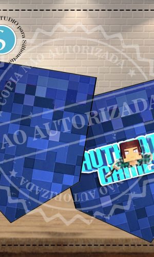 BANDEIROLA MINECRAFT - ARQUIVO DIGITAL