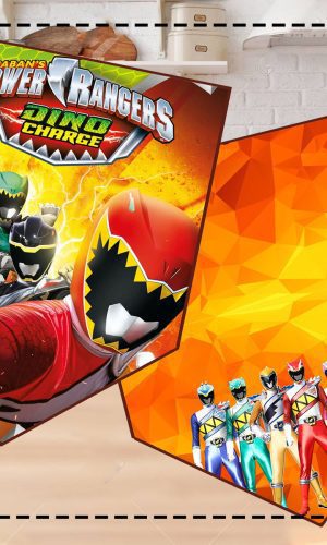 BANDEIROLA POWER RANGERS - ARQUIVO DIGITAL