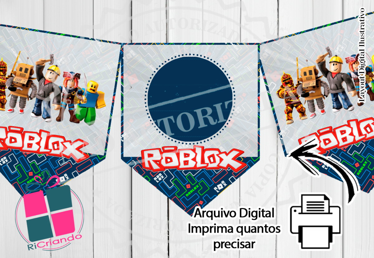 BANDEIROLA ROBLOX - ARQUIVO DIGITAL