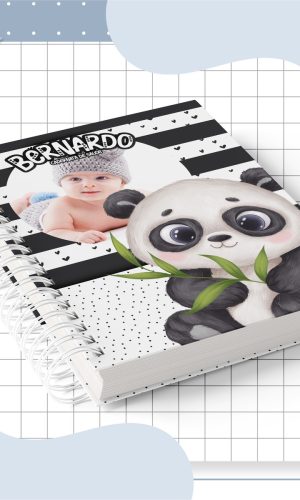 Caderneta de Vacinação Panda Aquarela - Arquivo Digital