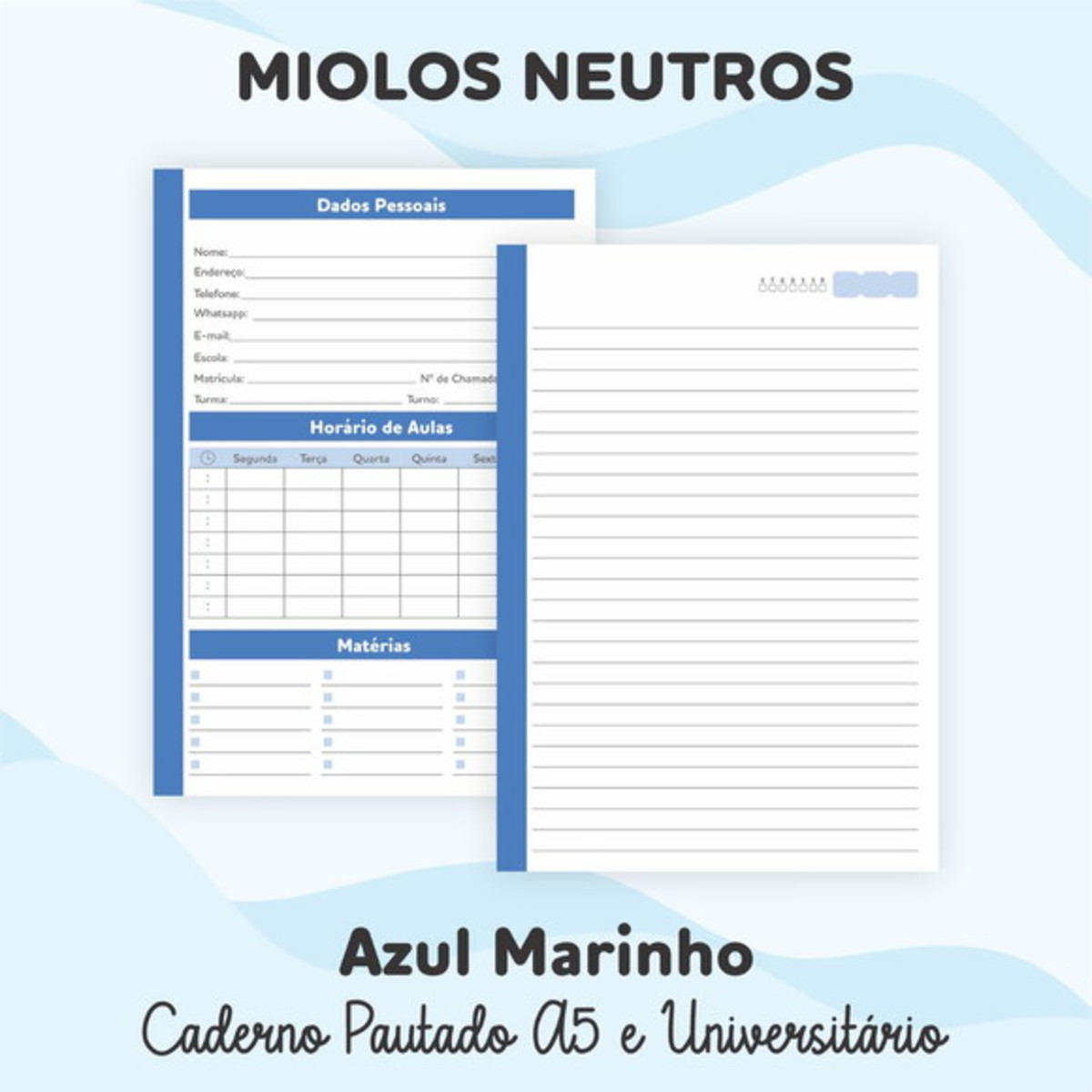Cadernos - Kit Digital Miolos Cadernos Universitario - Imagem 3