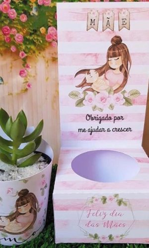 753- ARQUIVO DE CORTE Dia das Mães Caixa Suculenta