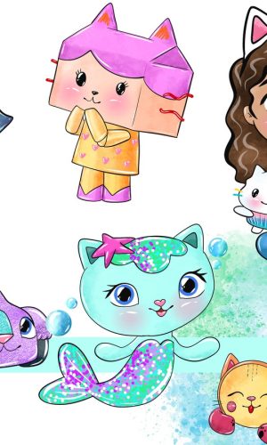 Casa Magica da Gabby Aquarela Kit Digital Compre 1 Leve 3