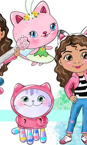 Casa Magica da Gabby Aquarela Kit Digital Compre 1 Leve 3