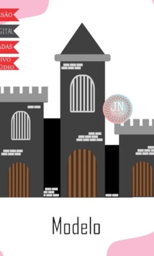 Castelo - Camadas-topo de Bolo Arquivo de Corte e Impressão