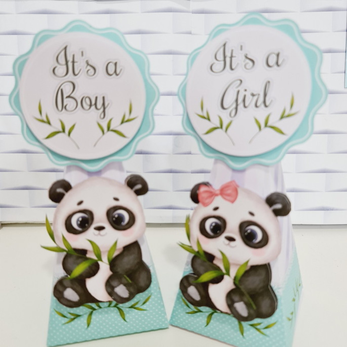 Chá Revelação Panda - Arquivos Corte Studio e pdf 724 - Imagem 5