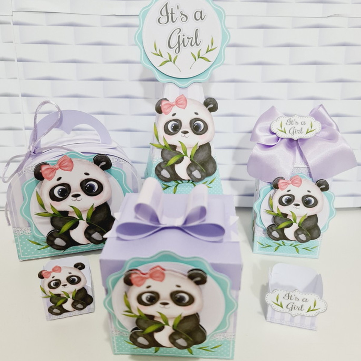 Chá Revelação Panda - Arquivos Corte Studio e pdf 724 - Imagem 4