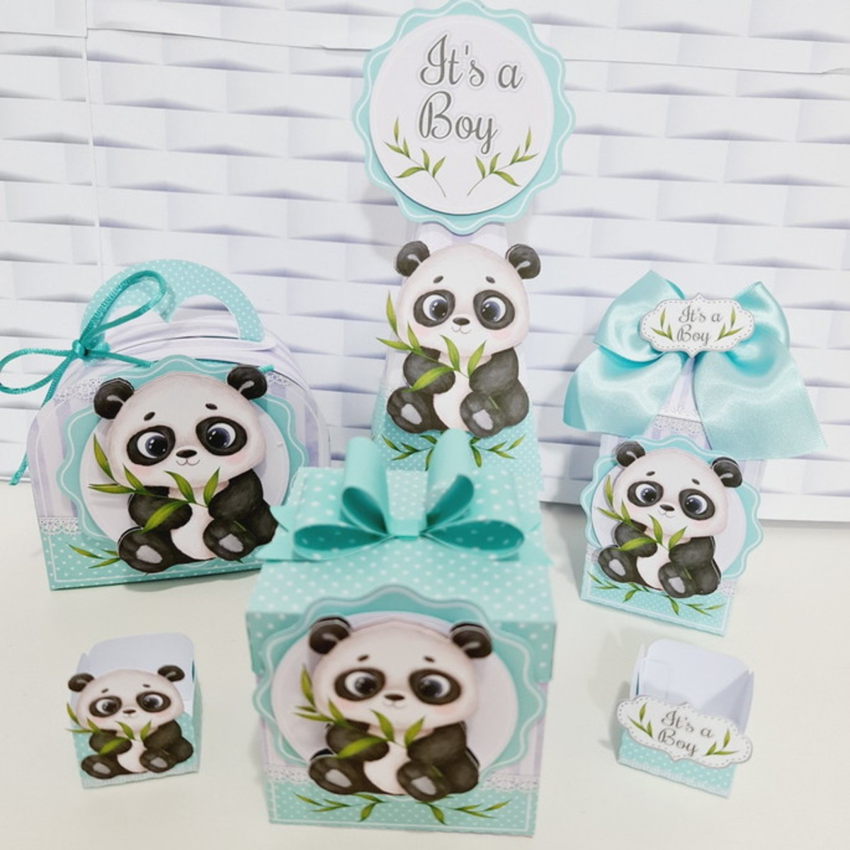 Chá Revelação Panda - Arquivos Corte Studio e pdf 724 - Imagem 3