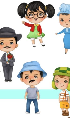 Chaves Baby Aquarela Kit Digital Compre 1 Leve 3