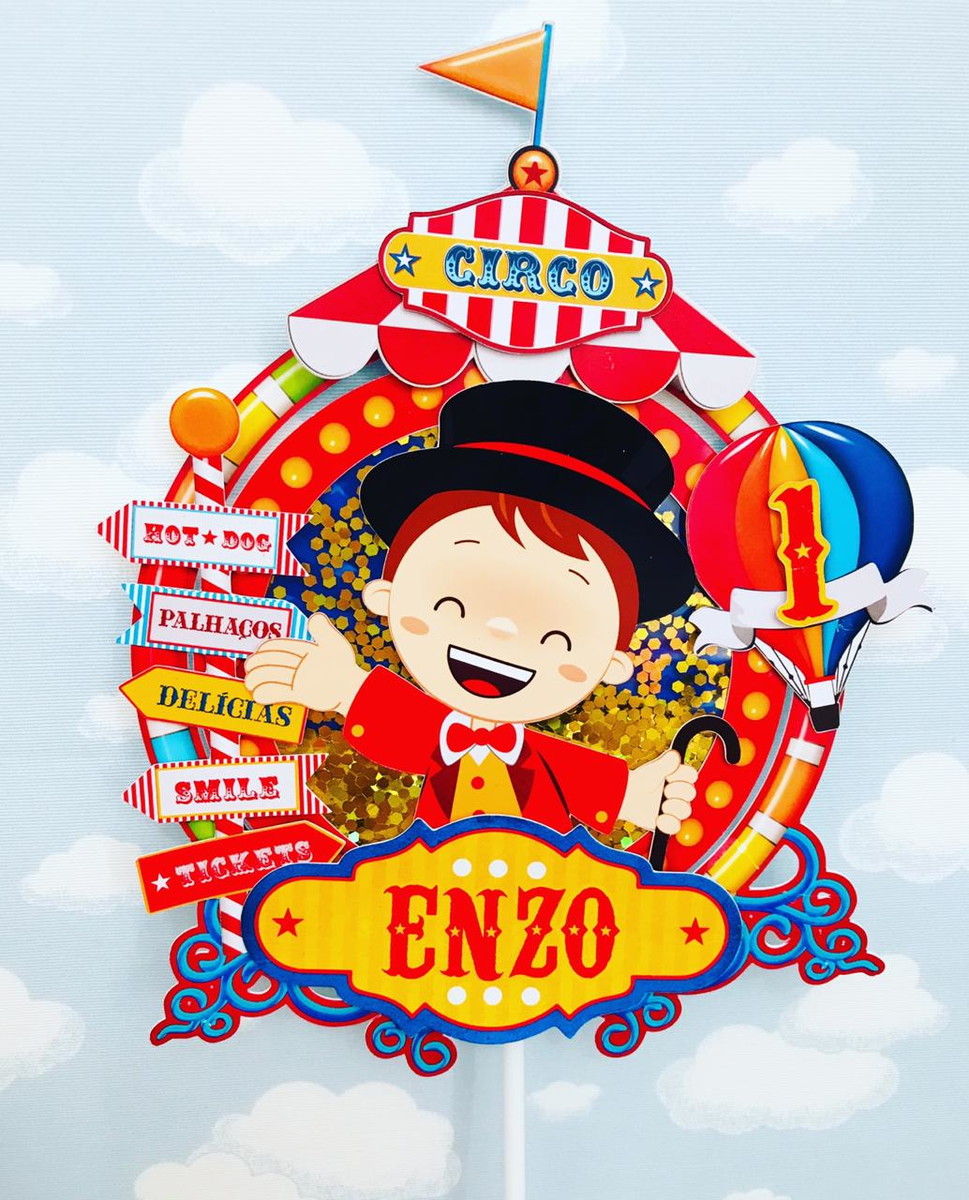 CIRCO MENINO - kit digital para festas II - Imagem 3