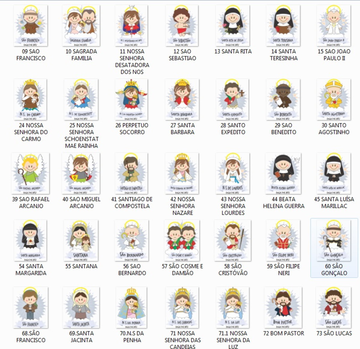 Kit Digital - 95 Santinhos em Png - Imagem 4