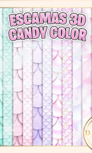 Escama Sereia Candy Color Kit Digital