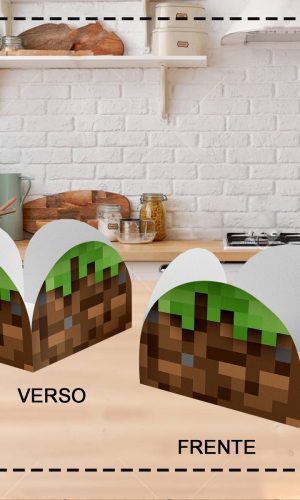FORMINHA DE DOCE MINECRAFT - ARQUIVO DIGITAL