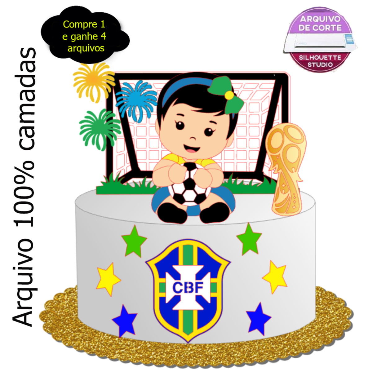 G853 - Arquivo Topo Futebol /copa do Mundo Menina