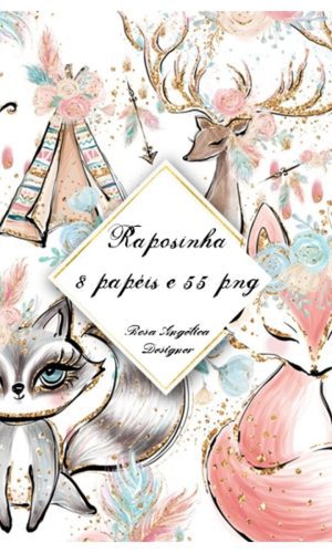 Kit Arquivo Digital Aquarela - Raposinha