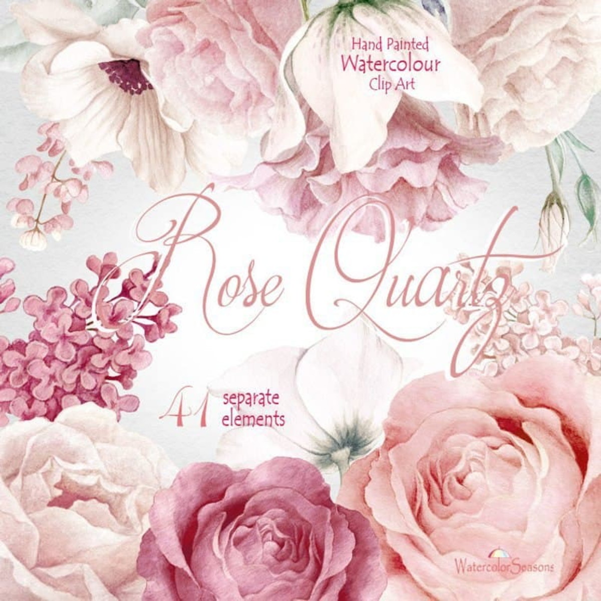 Kit Arquivo Digital Aquarelados Rosas Vermelhas