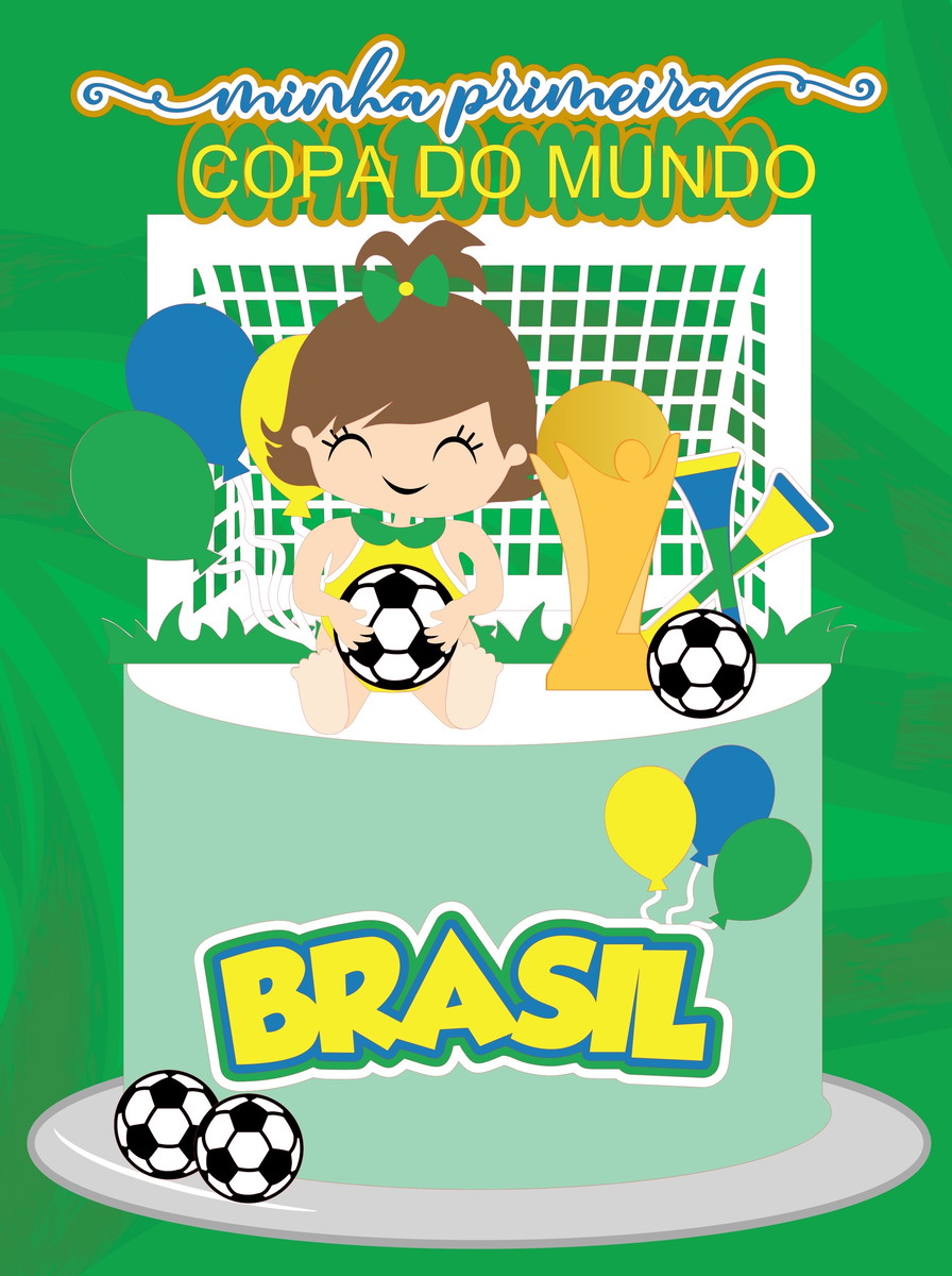 Kit com 5 Arquivos de Corte: 21 - Futebol Topo de Bolo