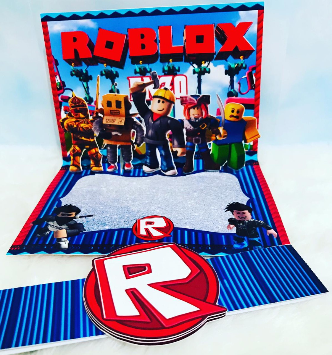 Kit com 5 arquivos de corte 316-KIT FESTA ROBLOX EM STUDIO - Imagem 2