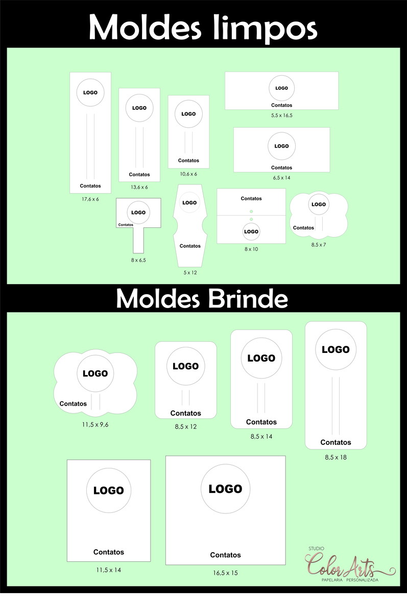 Kit Digital - 15 Moldes de Tags para Laços e Acessorios - Imagem 2