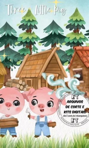 #102 Kit Digital 3 Porquinhos