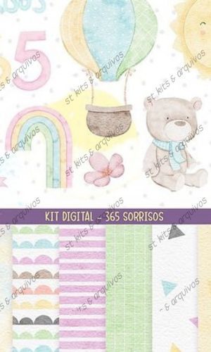 Kit Digital 365 Sorrisos em Aquarela