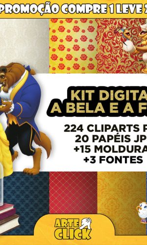 Kit Digital a Bela e a Fera (compre 1 Leve 2)