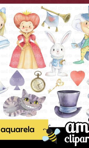 Kit Digital Alice Aquarela