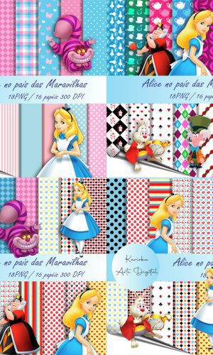 Kit Digital Alice no país das Maravilhas
