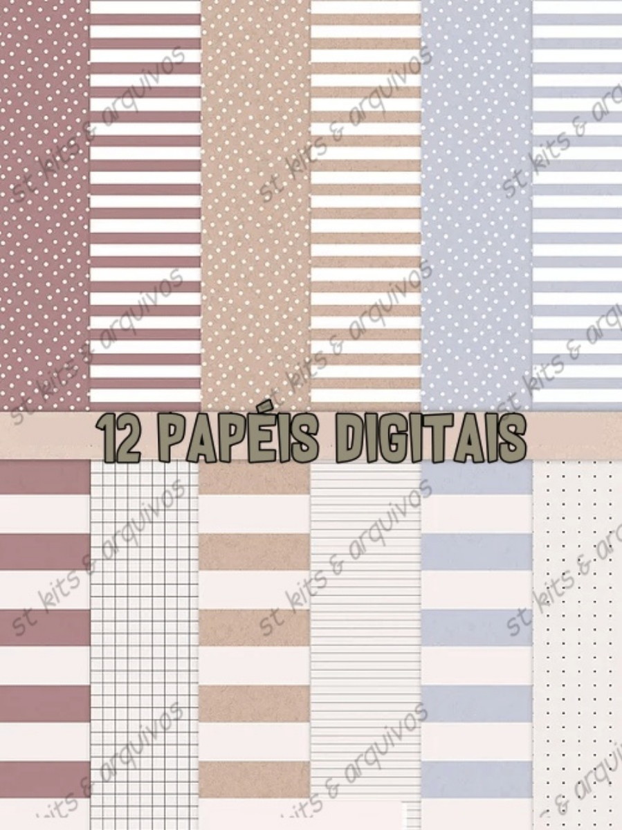 Kit Digital Amo Livros Em Aquarela - Imagem 3