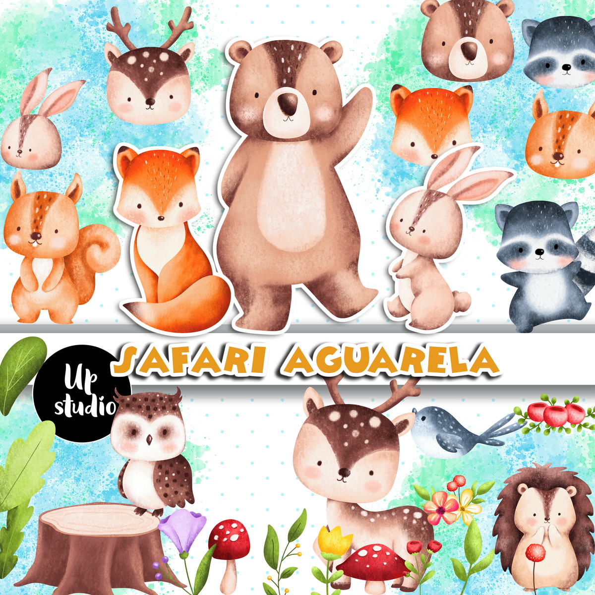 Kit Digital Animais do Bosque 021