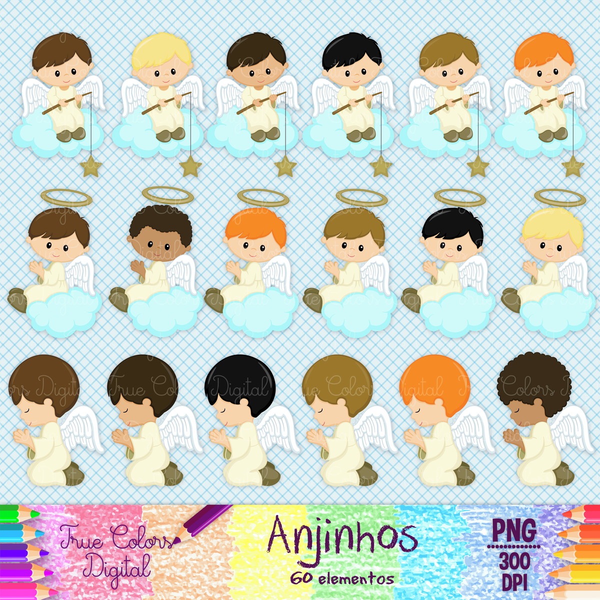 Kit Digital Anjinhos 2 - Imagem 2