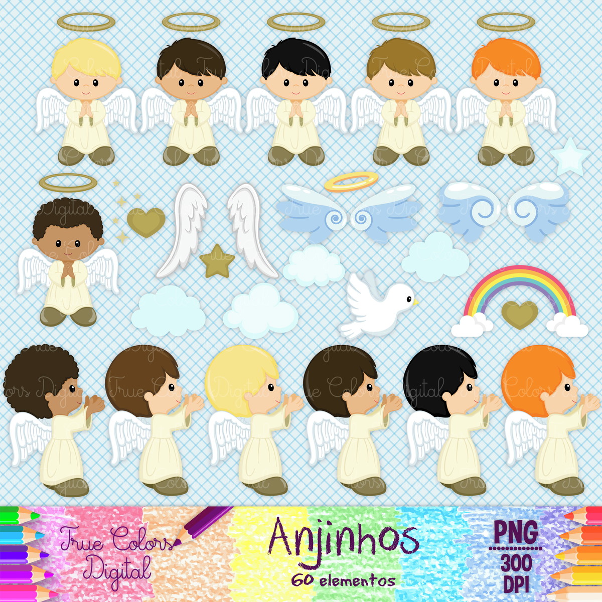 Kit Digital Anjinhos 2 - Imagem 3