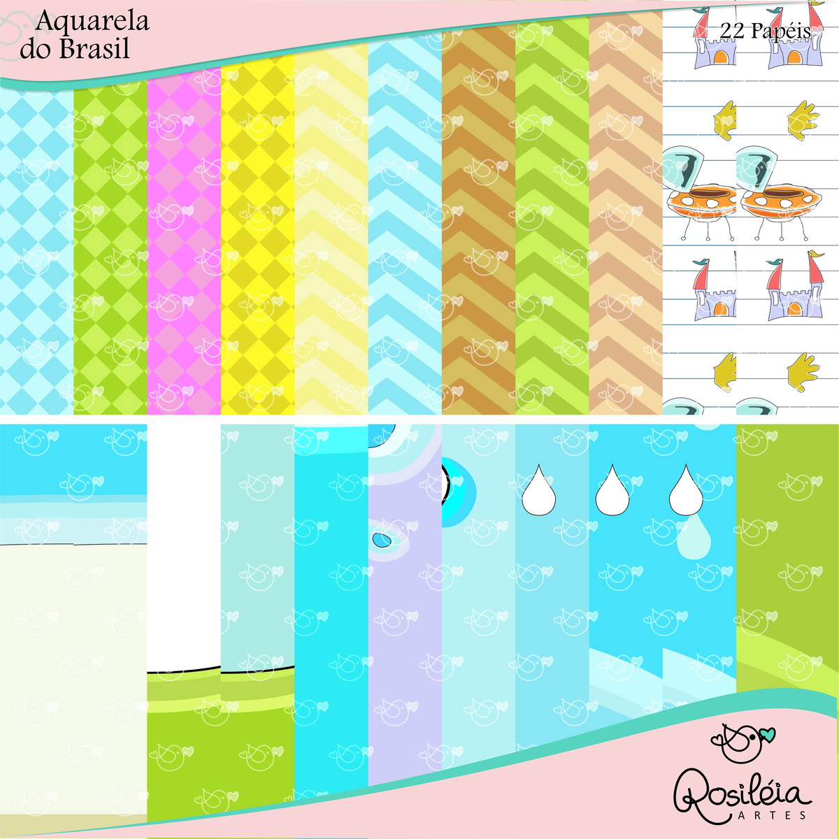 Kit Digital Aquarela do Brasil - Imagem 2