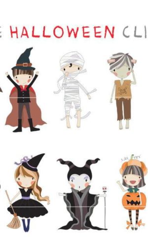 Kit digital aquarelado halloween