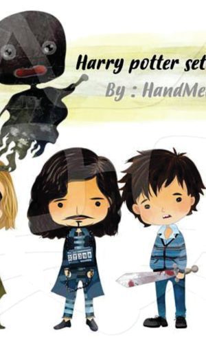 Kit digital aquarelado Harry Poter 05